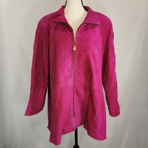 Danier Pink Leather Jacket